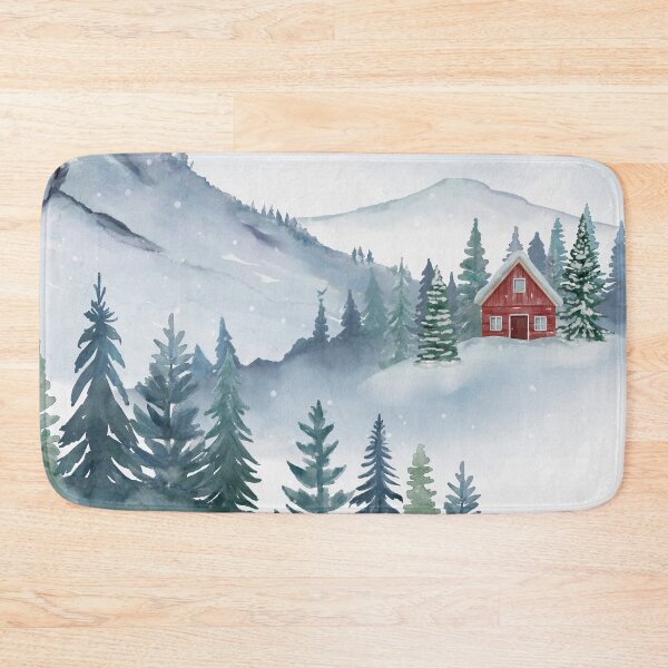Item preview, White Art, Snowy Trees, Watercolor designed and sold by rurudesign.