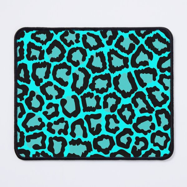 Item preview, Black Blue Aqua Cheetah Leopard spotted fur Animal Africa Pattern designed and sold by funnytshirtemp.