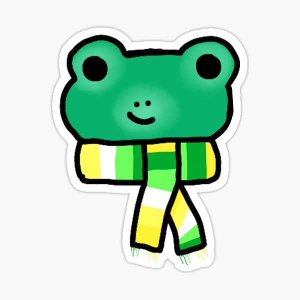 Item preview, frog with aroallo scarf designed and sold by EmoGayWorm.