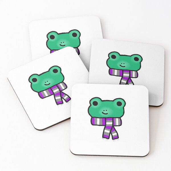 Item preview, frog with greyace scarf designed and sold by EmoGayWorm.