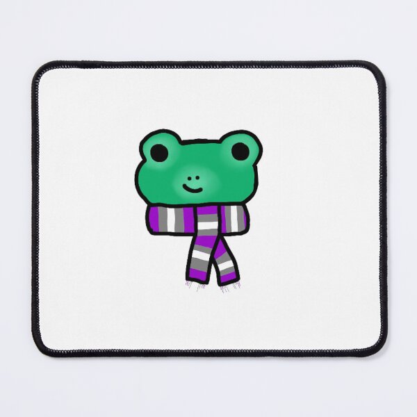 Item preview, frog with greyace scarf designed and sold by EmoGayWorm.