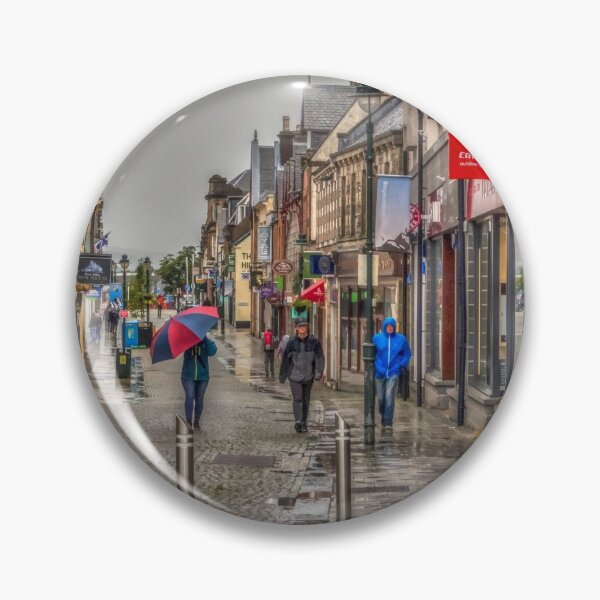 Item preview, Fort William Scotland high street in the rain designed and sold by HaleyRedshaw.