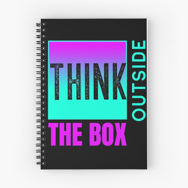 Item preview, Think Outside The Box colourful text designed and sold by Crazy Crow.