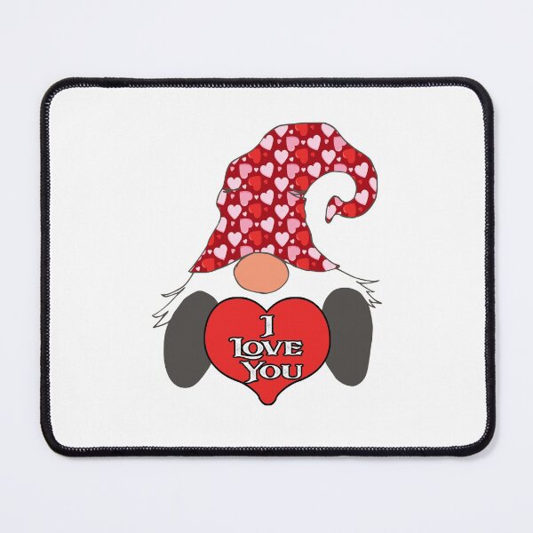 Item preview, Nordic Gnome I Love You Hearts Red designed and sold by funnytshirtemp.