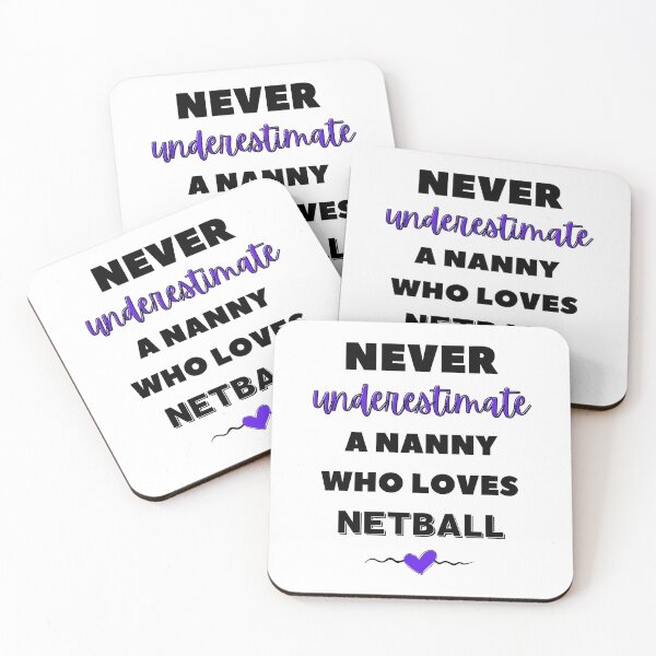 Item preview, Never underestimate a nanny who loves netball designed and sold by TheGreenGoat.