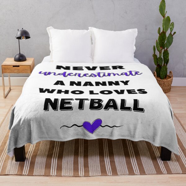 Item preview, Never underestimate a nanny who loves netball designed and sold by TheGreenGoat.