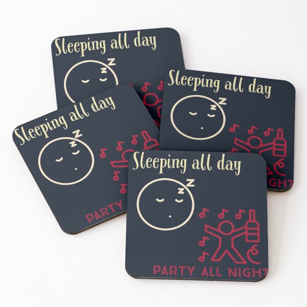 Item preview, Sleeping all day... Party all night designed and sold by iamtoka.