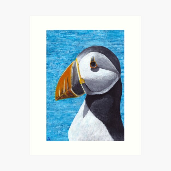 George the puffin Art Print