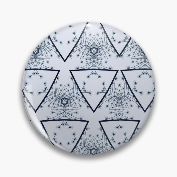 Item preview, A dance of hogweed in abstract Kaleidoscope industrial pattern in bleu designed and sold by Jonnekesart.