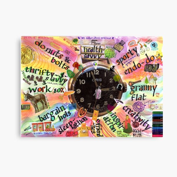 Tick tock, life o'clock Canvas Print