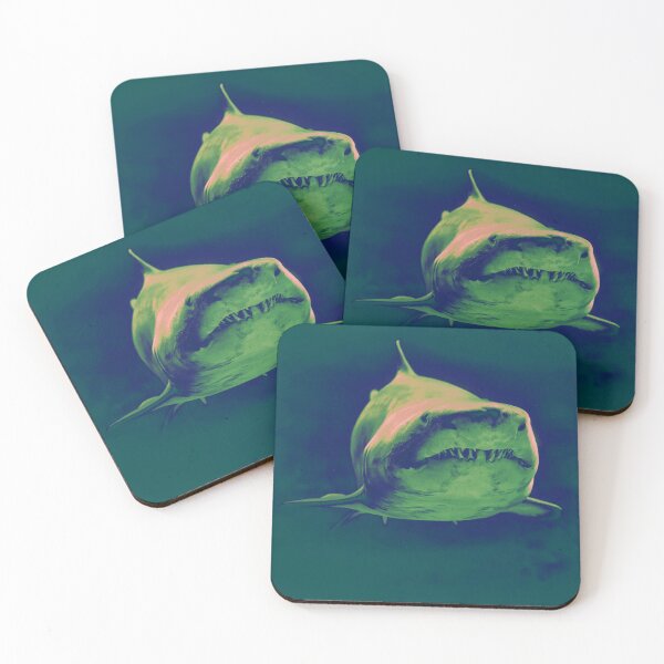 Item preview, WHITE SHARK ON THE HUNT designed and sold by nickbrayimages.