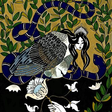 Sirin Bird of Paradise Ivan Bilibin Art Print Russian 