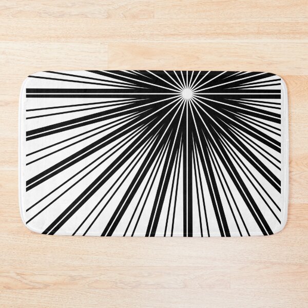 Item preview, Black and White Sunburst Art Deco - Radial Sunburst Art - Modern Abstract Geometric Art designed and sold by jacnotjac.