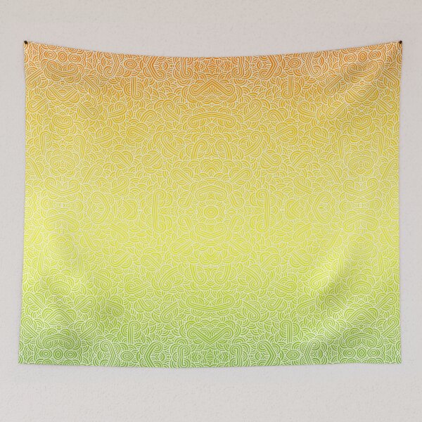 Item preview, Ombré hermaphrodite flag and white swirls doodles designed and sold by savousepate.