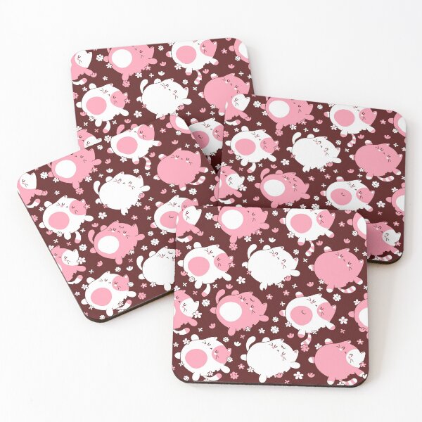 Item preview, cute cat seamless pattern designed and sold by Hoetoons.