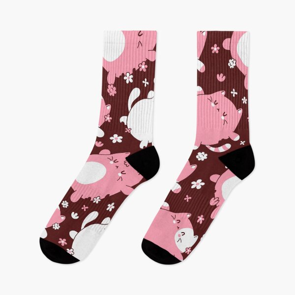 Item preview, cute cat seamless pattern designed and sold by Hoetoons.