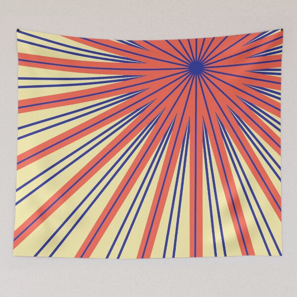 Item preview, Colorful Sunburst Art -  Radial Sunburst Art - Modern Abstract Geometric Art designed and sold by jacnotjac.