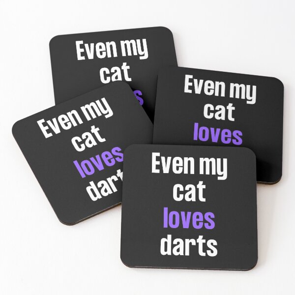 Item preview, Even my cat loves darts designed and sold by TheGreenGoat.