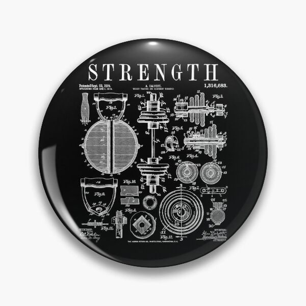 Item preview, Gym Fitness Workout Dumbbell Kettlebell Vintage Patent Print designed and sold by GrandeDuc.
