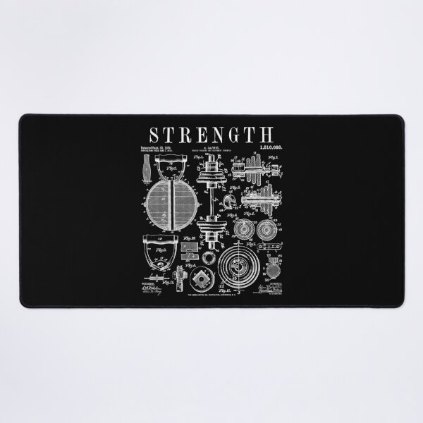 Item preview, Gym Fitness Workout Dumbbell Kettlebell Vintage Patent Print designed and sold by GrandeDuc.