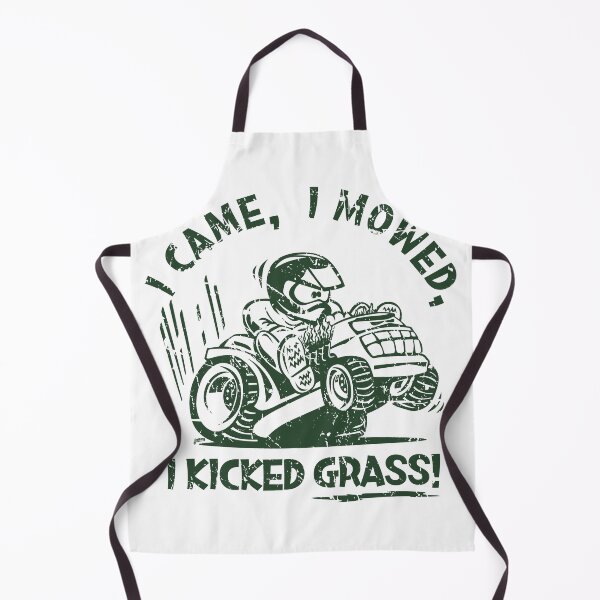 Item preview, Funny I Came, I Mowed, I Kicked Grass! Cartoon Lawnmower designed and sold by hobrath.