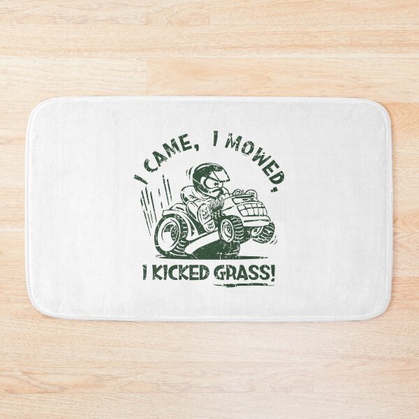 Item preview, Funny I Came, I Mowed, I Kicked Grass! Cartoon Lawnmower designed and sold by hobrath.