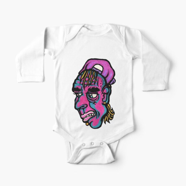 Burnout - Green Background Version Long Sleeve Baby One-Piece