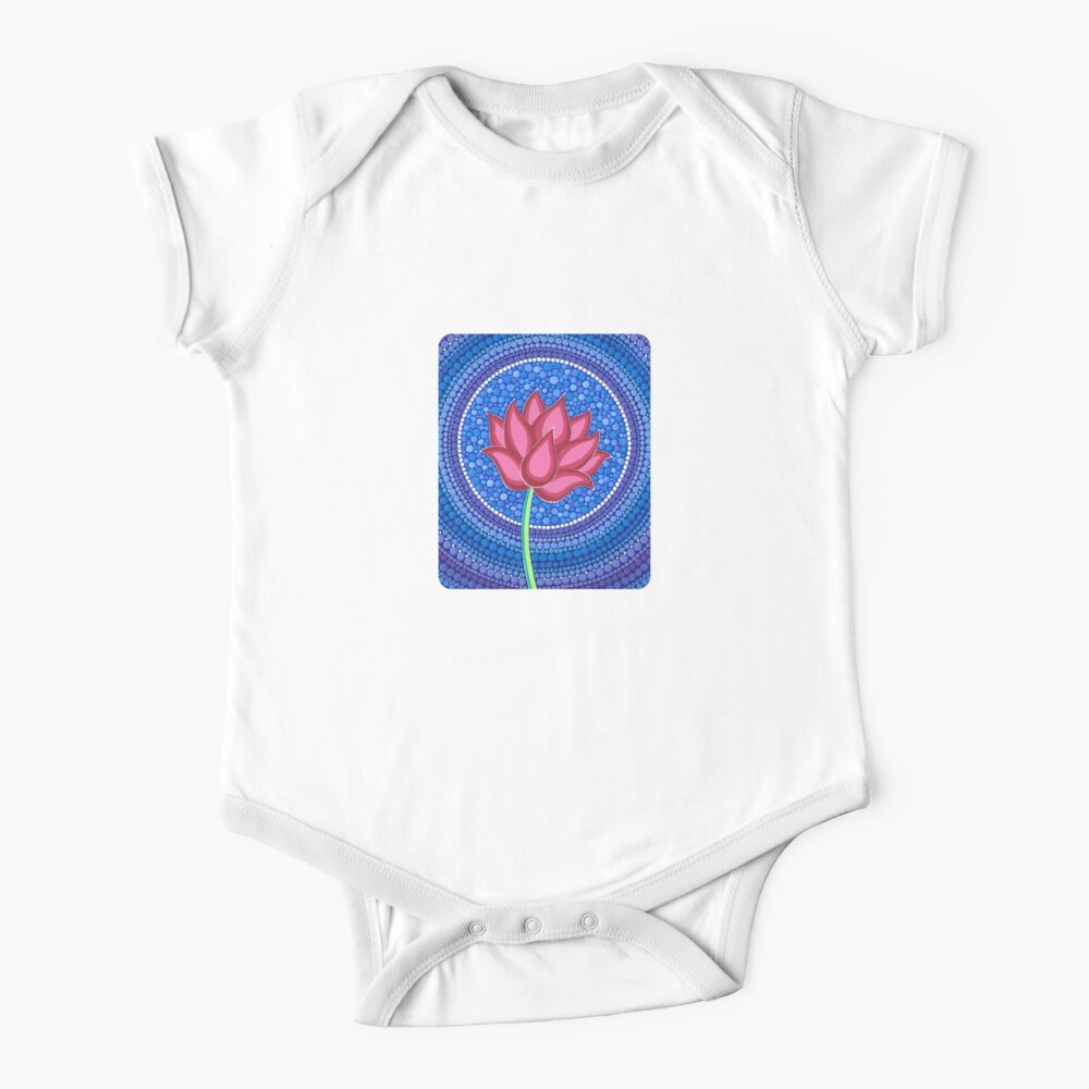 Body Para Bebe Esplendida Flor De Loto De Elspethmclean Redbubble