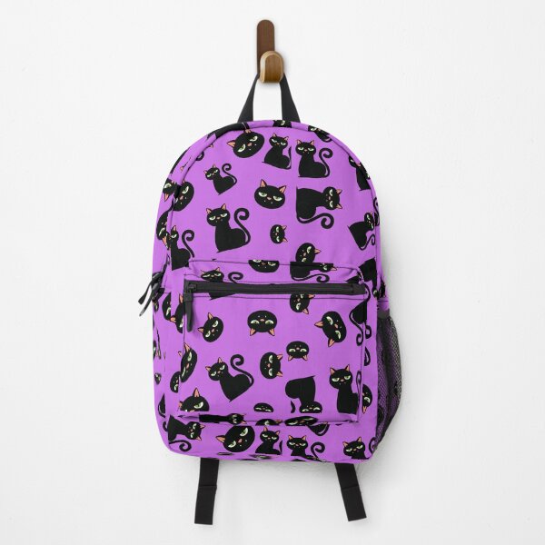 Item preview, black cute cat seamless pattern designed and sold by Hoetoons.