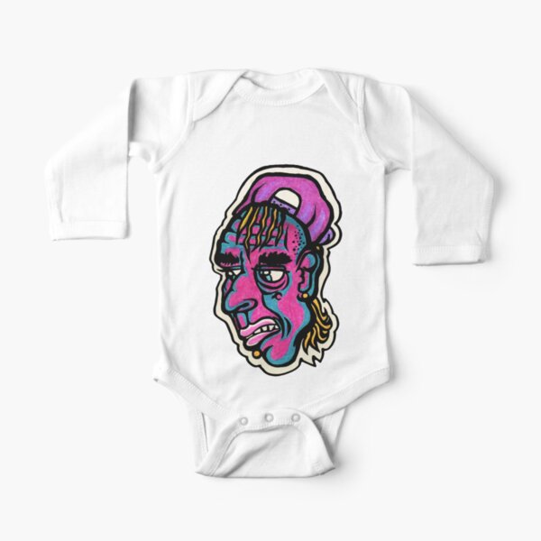 Burnout - Black Background Version Long Sleeve Baby One-Piece