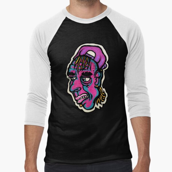 Burnout - Black Background Version Baseball ¾ Sleeve T-Shirt