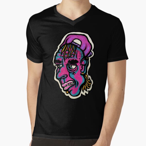 Burnout - Black Background Version V-Neck T-Shirt