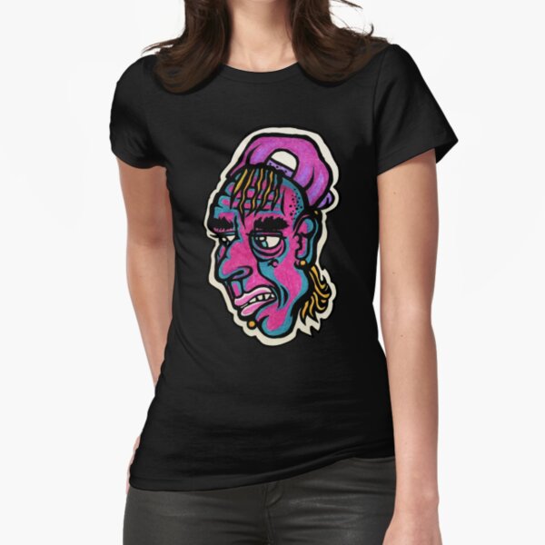 Burnout - Black Background Version Fitted T-Shirt
