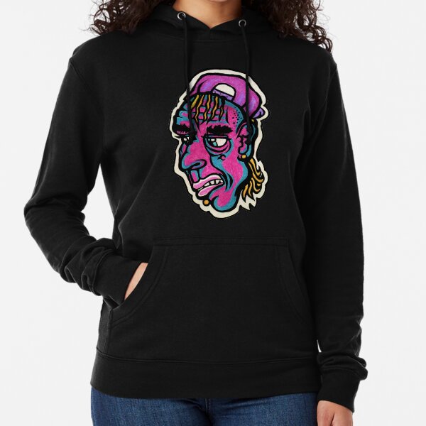 Burnout - Black Background Version Lightweight Hoodie