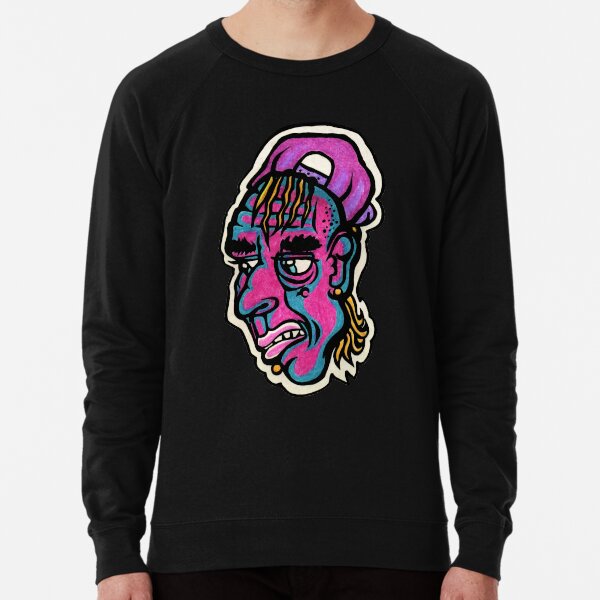 Burnout - Black Background Version Lightweight Sweatshirt