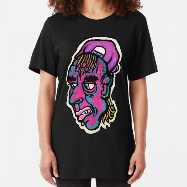 Burnout - Black Background Version Slim Fit T-Shirt