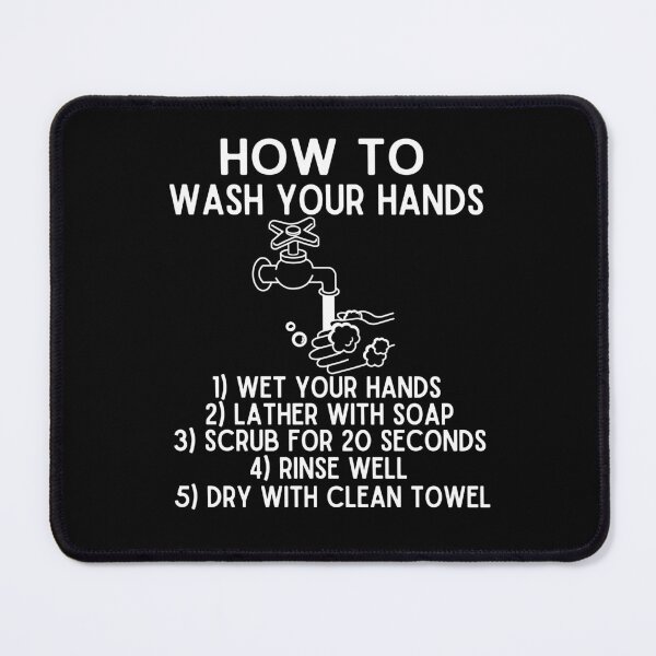 Item preview, How To Wash Your Hands with Soap for 20 Seconds Bubbles designed and sold by funnytshirtemp.