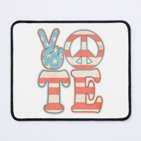 Item preview, Vote 2020 Election Vintage Stars and Stripes Peace Sign designed and sold by funnytshirtemp.