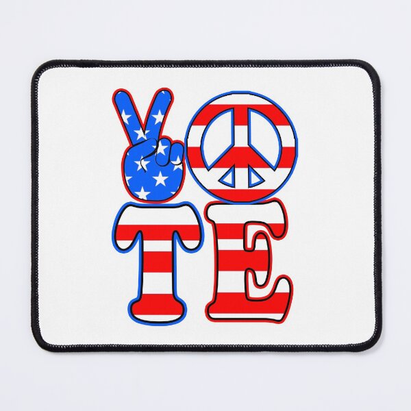 Item preview, Vote Election Vintage Stars and Stripes Peace Sign designed and sold by funnytshirtemp.