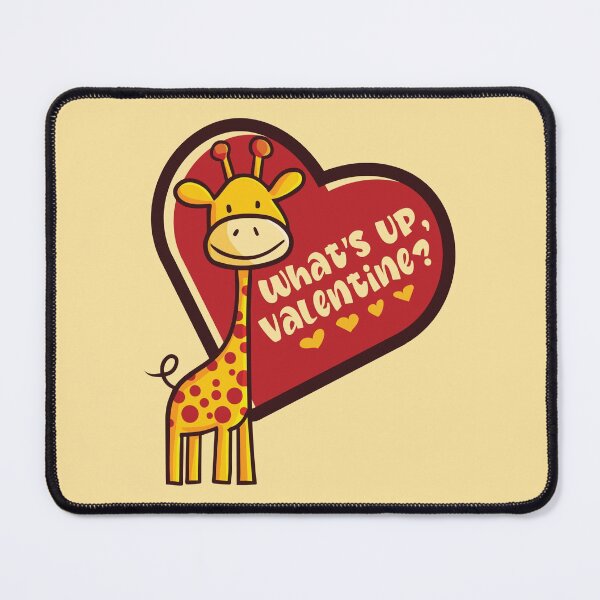 Item preview, What's Up, Valentine Giraffe designed and sold by ChelleCreate.