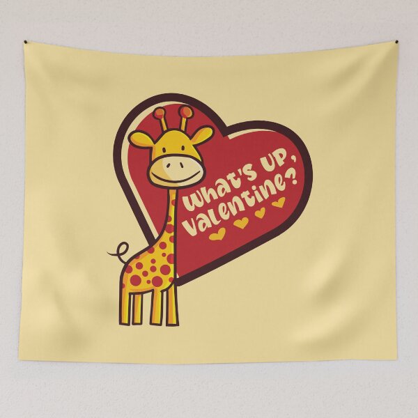 Item preview, What's Up, Valentine Giraffe designed and sold by ChelleCreate.