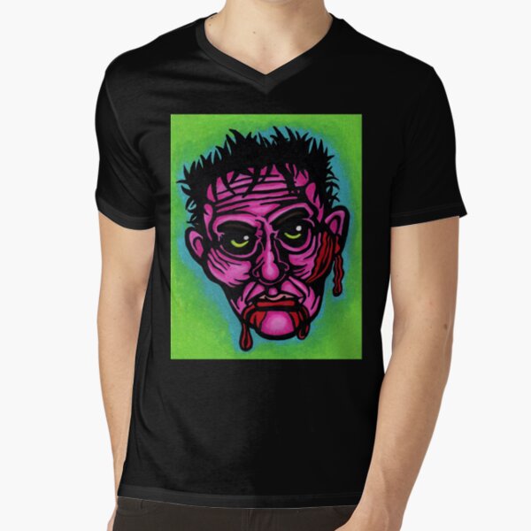 Pink Zombie V-Neck T-Shirt