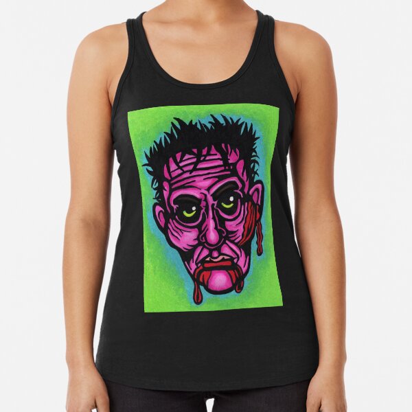 Pink Zombie Racerback Tank Top