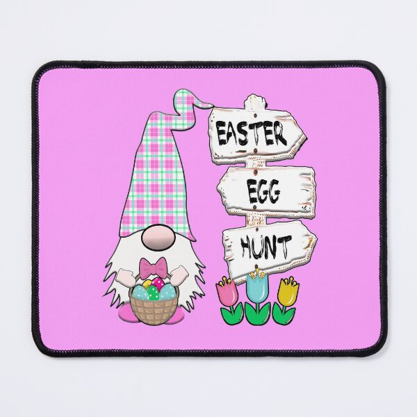 Item preview, Easter Egg Hunt Gnome Pink Plaid Hat  Pastel Spring Bunny Ears Rabbit Cute designed and sold by funnytshirtemp.