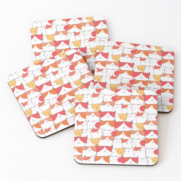 Item preview,  cute cat seamless pattern designed and sold by Hoetoons.