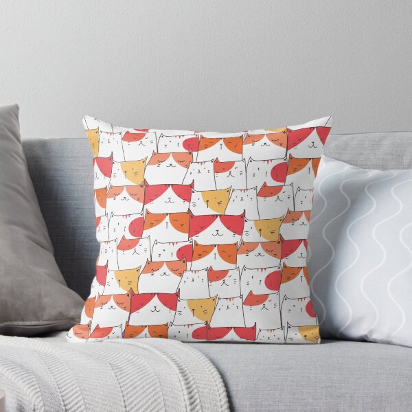 Item preview,  cute cat seamless pattern designed and sold by Hoetoons.