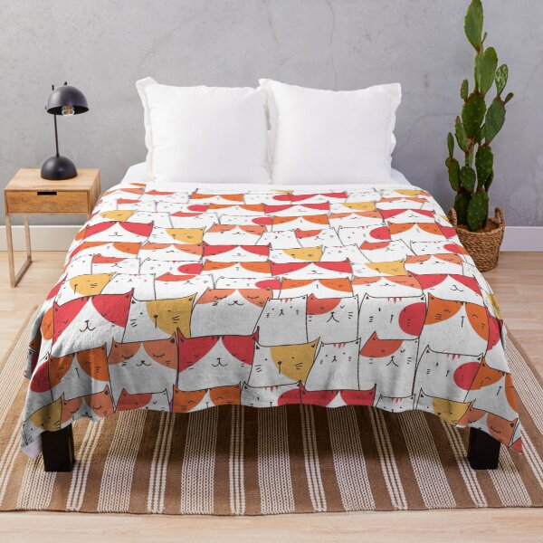 Item preview, cute cat seamless pattern designed and sold by Hoetoons.