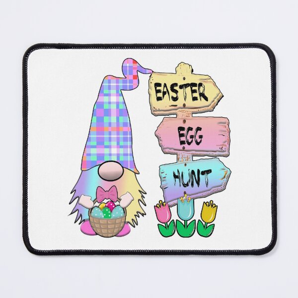 Item preview, Easter Egg Hunt Gnome Pastel plaid hat Spring Bunny Ears Rabbit Cute designed and sold by funnytshirtemp.