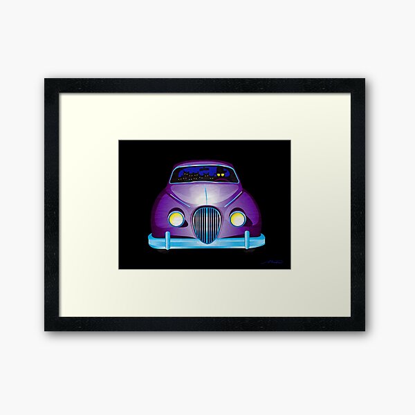 Carpool Cats Framed Art Print