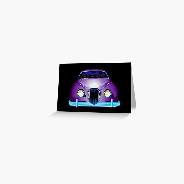 Carpool Cats Greeting Card